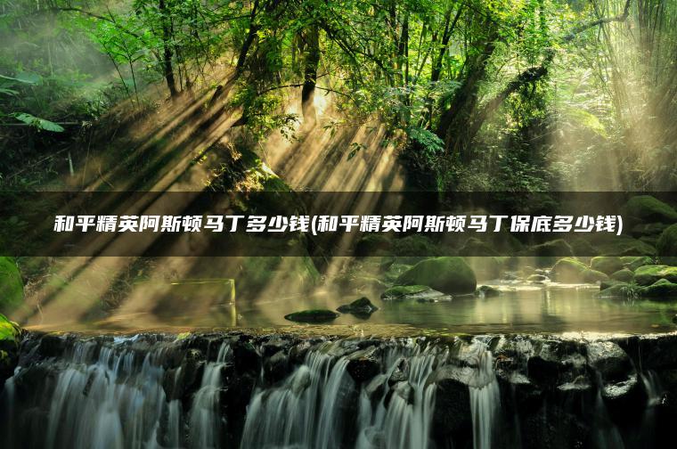 和平精英阿斯顿马丁多少钱(和平精英阿斯顿马丁保底多少钱) 和平精英阿斯顿马丁多少钱(和平精英阿斯顿马丁保底多少钱)