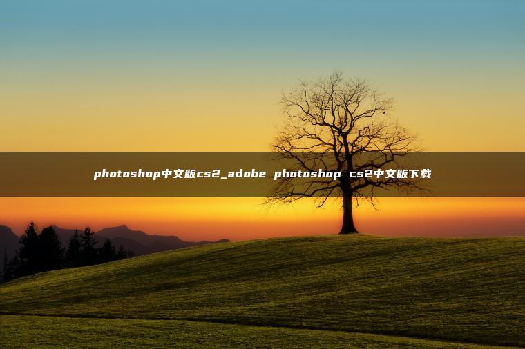 photoshop中文版cs2_adobe photoshop cs2中文版下载 photoshop中文版cs2_adobe photoshop cs2中文版下载