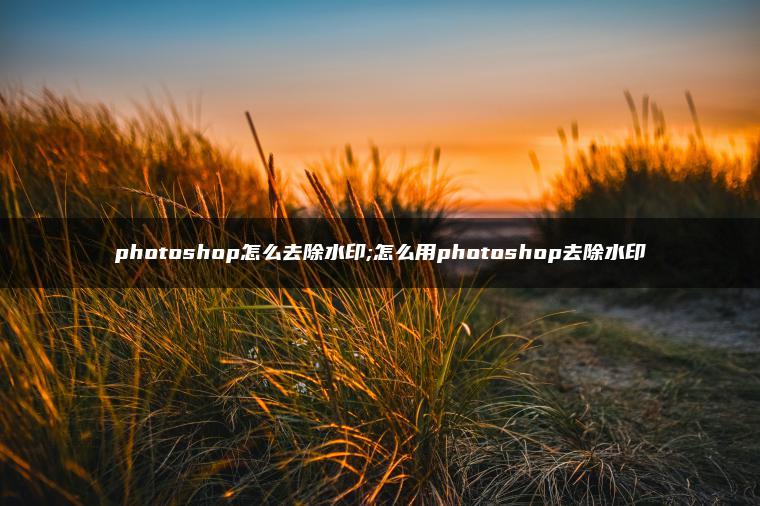 photoshop怎么去除水印;怎么用photoshop去除水印 photoshop怎么去除水印;怎么用photoshop去除水印