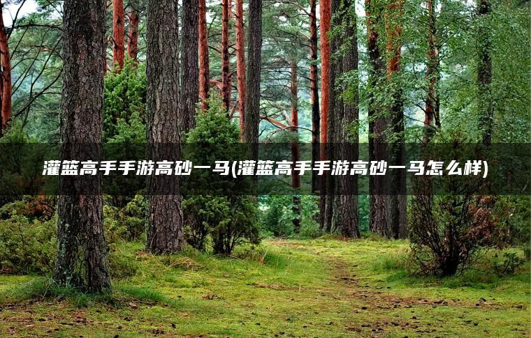 灌篮高手手游高砂一马(灌篮高手手游高砂一马怎么样) 灌篮高手手游高砂一马(灌篮高手手游高砂一马怎么样)