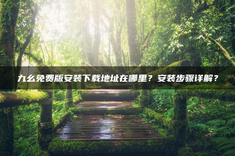 九幺免费版安装下载地址在哪里？安装步骤详解？