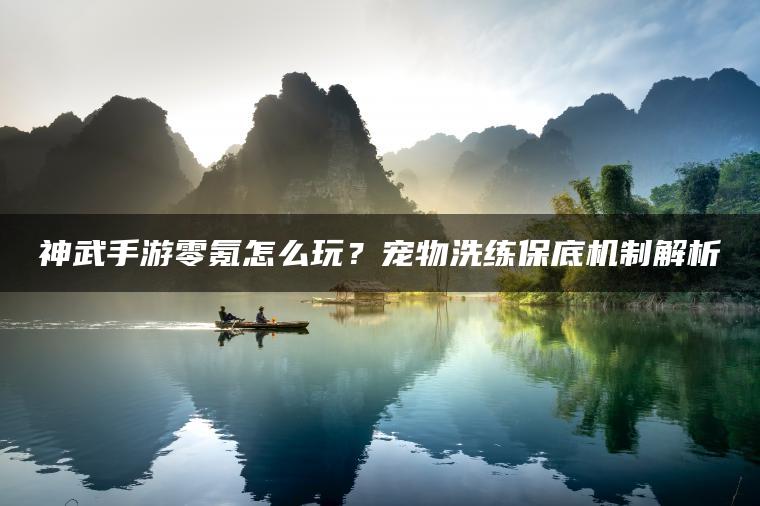 神武手游零氪怎么玩？宠物洗练保底机制解析